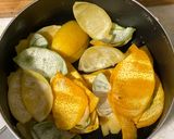 A picture of step 1 of Candied Citrus and Ginger.