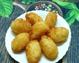 Hình bước làm 3 của món Cơm nắm dừa chiên