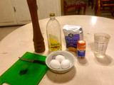 Fideos caseros de albahaca