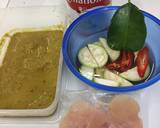 ผัดเขียวหวานแห้งไก่ราดข้าว วิธีทำสูตร 1 รูป