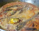 A picture of step 4 of Pohala macha besara(Fried Pohala fish in tangy mustard gravy).