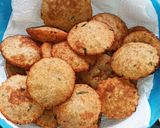 A picture of step 3 of Sago and potato Puri (farali).