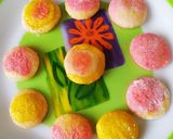 A picture of step 4 of Coconut Sweets (With Thandai and Roohafza flavour).
