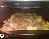 Foto del paso 23 de la receta: Pollo "entalcado" con papas rústicas