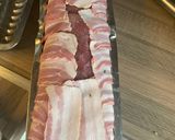 Baconba tekert töltött hús recept fázis 2 fotója