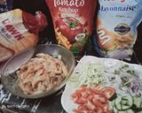 A picture of step 1 of 🥪Chicken fajita sandwich چکن فجیتا سینڈوچ🥪.