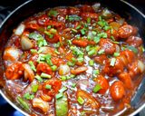 A picture of step 8 of Baby corn Manchurian.