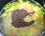 A picture of step 3 of Veggies Egg Drop Soup.