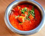 A picture of step 7 of Dhaba style paneer masala.