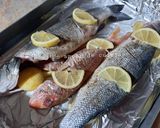 Une image de l'étape 4 de Rouget et loup de mer au four 🍋.