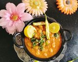 A picture of step 12 of Chana masala/chole masala.