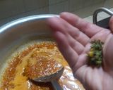 A picture of step 2 of Aaloo anday.