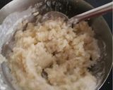 A picture of step 4 of Pani puri ice cream with potato mousse.