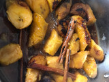 Plátanos al caldero (dulce de plátanos maduro)