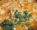 A picture of step 6 of Mutton handi.