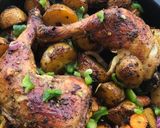 A picture of step 3 of Oven-grilled Chicken and Potato.