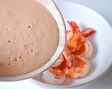 Hình bước làm 5 của món TÔM sốt dứa-mayonnaise
