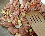 A picture of step 2 of My Stir fry Pork 😍.
