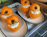 Une image de l'étape 9 de Tomates taiyo farcies à la brousse artisanale,crevettes sauvages et poivre frais.