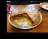 Une image de l'étape 5 de Tourte de feuilles de brick au riz tomates oignons et courgettes et basilic.