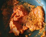 A picture of step 7 of Veg seekh kabab sizzler.