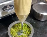 A picture of step 1 of Green Chana burfi.