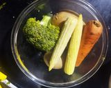 A picture of step 1 of Alu Broccoli Paratha.