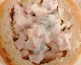 Töltött zsemle 🧄🧀🥓 recept fázis 3 fotója