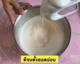 A picture of step 5 of Japanese Cheesecake 🍰.