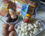 Foto langkah ke 1 dari resep Puding Roti Kurma.