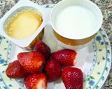 Une image de l'étape 1 de Smoothie fraise 🍓🍓🍓.