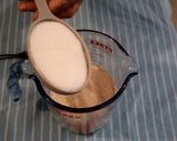 A picture of step 1 of Filipino pan de coco.