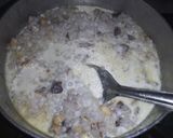 A picture of step 3 of Sabudana kheer.