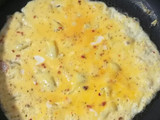 Omelette con queso cremoso