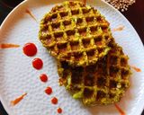 A picture of step 5 of Kulith veggie waffle.