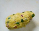 A picture of step 1 of Tutti fruitti Karachi biscuits.