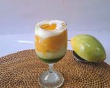 Foto langkah ke 9 dari resep Matcha Latte Topping Cream Double Mango.