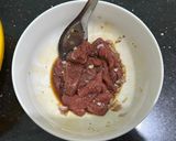 Hình bước làm 1 của món SP.0943 - Bò Xào Hoa Hành