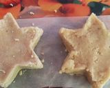 A picture of step 4 of Chocolate kaju katli with surprising chocolates sphere.