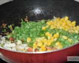 A picture of step 6 of Moong dal (lentil) and chickpea roll (chila).