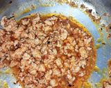 A picture of step 5 of Chicken keema macaroni.