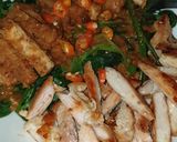 Foto langkah ke 4 dari resep Sayuran+ayam panggang bumbu pecel (Menu diet).