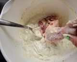 Tepsis fűszeres csirkecomb mexikói rizs körettel recept fázis 2 fotója