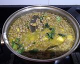 Foto del paso 5 de la receta: Lentejitas con espinaca y culantro