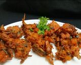 A picture of step 5 of Chicken fritters (chicken pakoda).