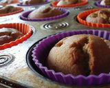 A picture of step 6 of Banana bread muffins.