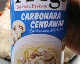Gambar langkah 4 resipi Popia Carbonara.