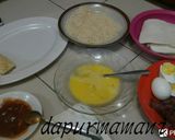 Foto langkah ke 1 dari resep Roti goreng isi daging asap keju telur.