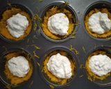 A picture of step 3 of Cheesy kunafa.