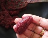 A picture of step 3 of Beetroot mithai rolls.